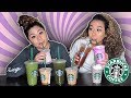 Trying OUR subscribers FAVORITE Starbucks Drinks!! (HILARIOUS REACTIONS)