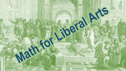 Math for Liberal Arts introductory video MATH 100