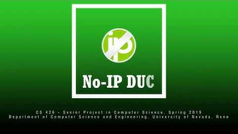 No-IP DUC (Dynamic Update Client) - CS426 Senior Projects