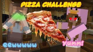 PIZZA CHALLENGE ON MINECRAFT /w light WHO WON??? @Twilightbean423