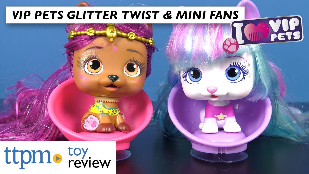  IMC Toys VIP Pets Surprise Hair Reveal - Series 2 Glitter Twist  - Styles May Vary , Pink : Everything Else