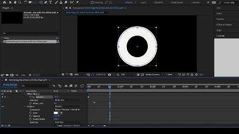 Animating the stroke  with offset path using after effect. #aftereffect #learningisfun #adobeeffect