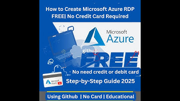 How to Create Microsoft Azure RDP FREE | No Card  |  reusable RDP | Create Unlimited RDP | Guithub
