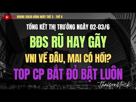 Nhận định thị trường ngày 02-03/6: BĐS gãy hay rũ, VNI mai có hồi? Top cổ phiếu, thái sơn tdt stock