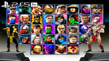Mortal Kombat Trilogy Gameplay All Characters (Legacy Kollection)