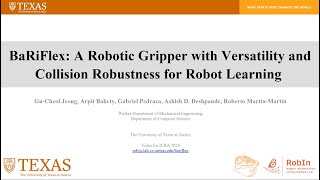 BaRiFlex: A Robotic Gripper with Versatility and Collision Robustness for Robot Learning
