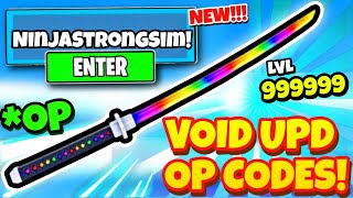 ALL NEW SECRET *🌌VOID* UPDATE OP CODES IN STRONG NINJA SIMULATOR CODES! Roblox screenshot 2