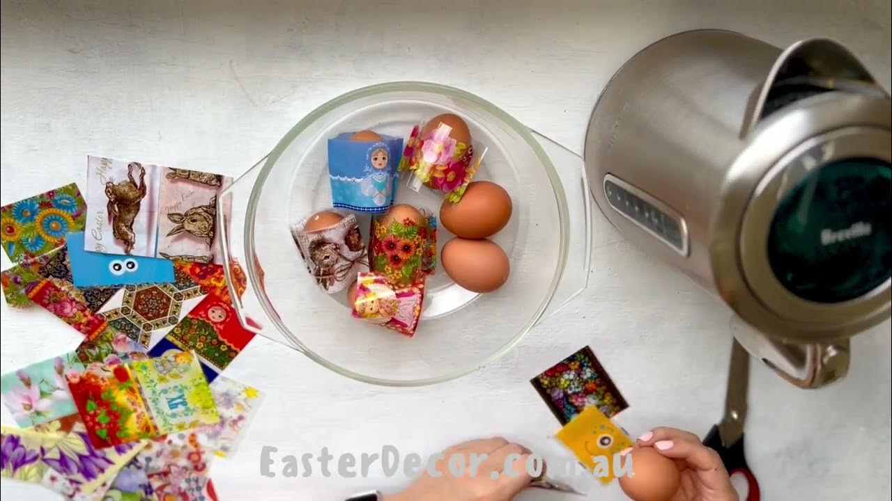 Life Hack How to Shrink Wrap Easter Eggs YouTube