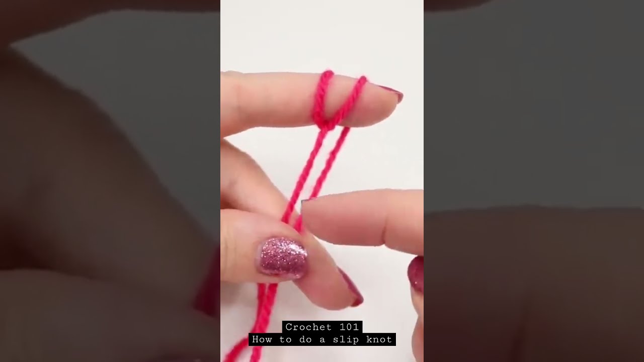 How To Make A Slip Knot Crochet Crochetstitch Learntocrochet
