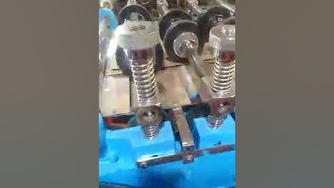 Paper bag making machine with two color flexo printing.