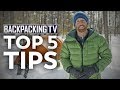Top 5 Tips for Winter Backpacking and Camping