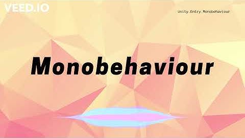 GAMEDEVREJECTS.Index - Unity Entry - Monobehaviour