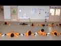 ヨコミネ式体操の様子！年中年長は毎日ストレッチしています！