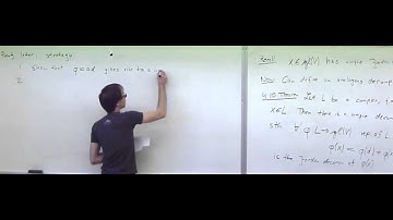 Lie algebras and their representations 8
