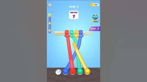 Tangle Master 3D Level 16-17 | Gameplay Mobile Games #shorts