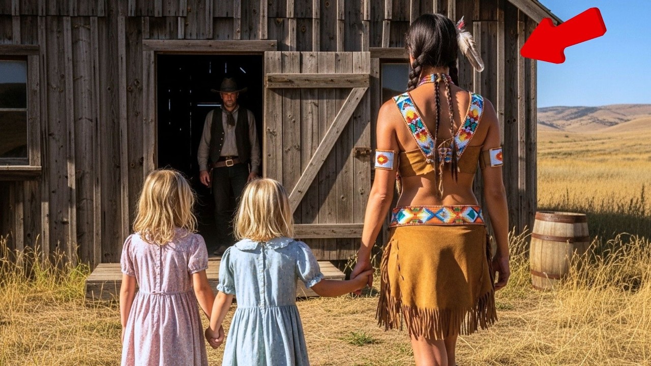 He Was a Single Cowboy… Until His Two Daughters Came Home with a Beautiful Apache Woman!