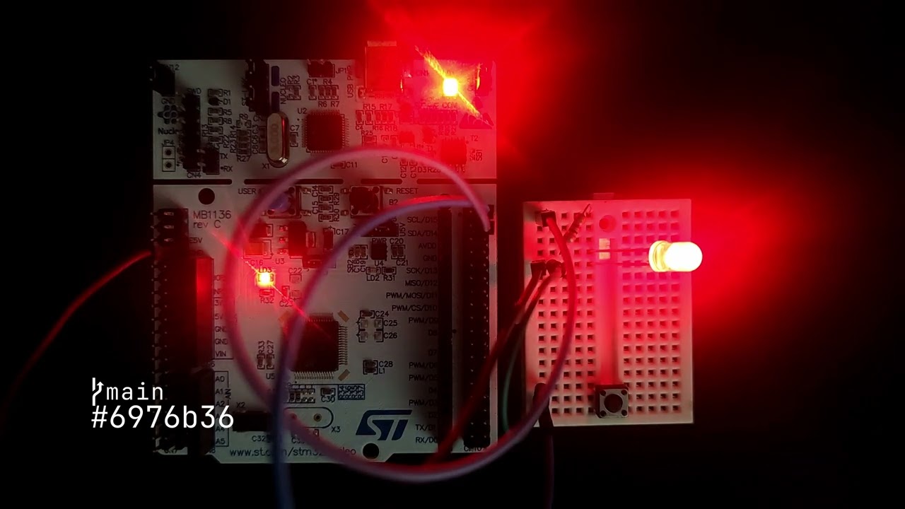 STM32 Nucleo64 L476RG External LED