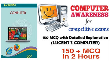 Lucent computer 150 MCQ in 2 hours (Hindi) || Complete Lucent computer GK for Railway, NTPC, SSC.