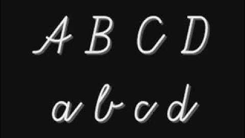 a 0-0 Video Lesson:  The English Alphabet. - McGuffey