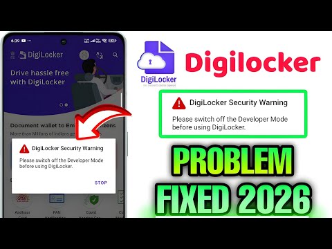 ⚠️ Digilocker Security Warning | please switch off the Developer Mode before using digilocker 2026