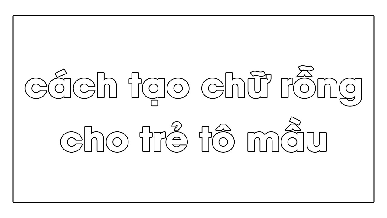 Tổng hợp 1000 font Phông chữ rỗng Hoàn hảo cho hình ảnh