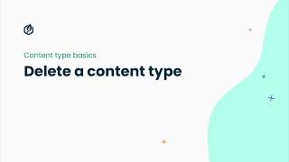 Contensis tutorial: Deleting a content type