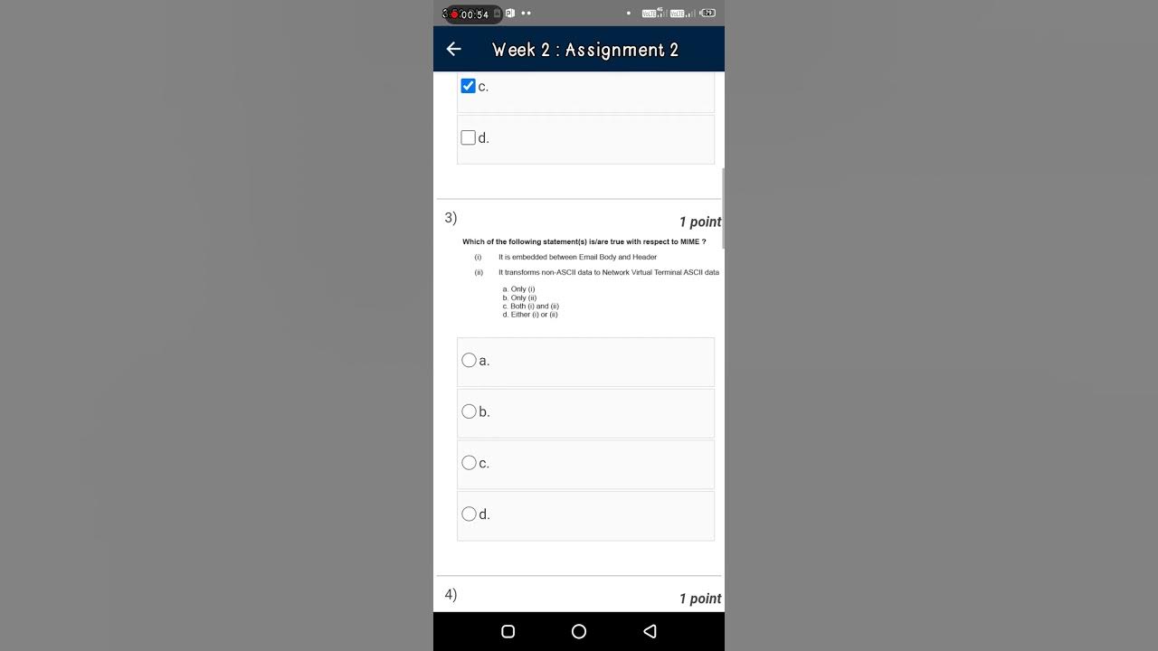 computer networks and internet protocol nptel assignment answers week 2