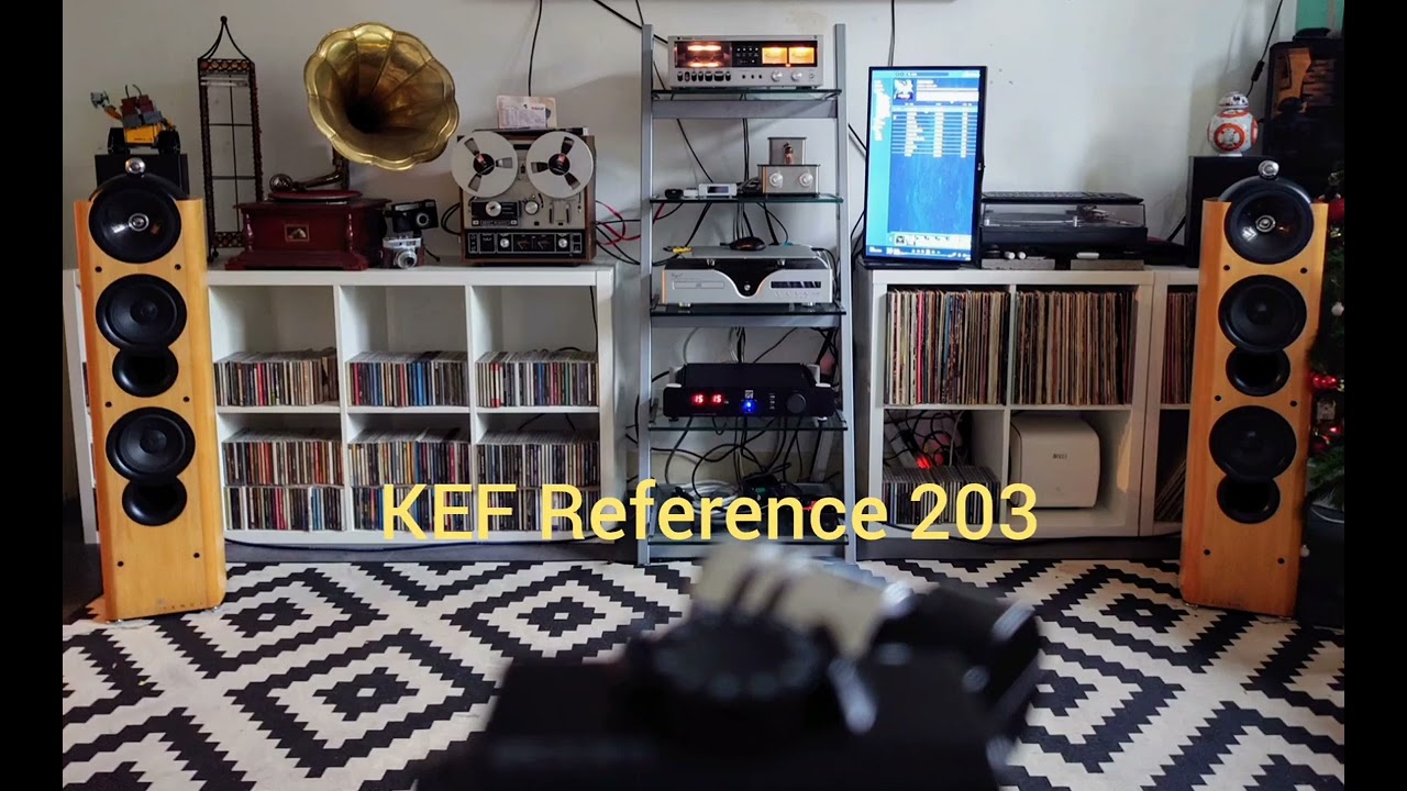 KEF Reference 203 demo + photos - YouTube