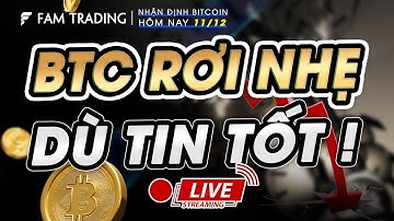 Cập nhật thị trường Crypto: BITCOIN HÔM NAY RƠI NHẸ - DÙ TIN TỐT !