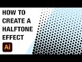 SUPER EASY Halftone effect | Illustrator tutorial