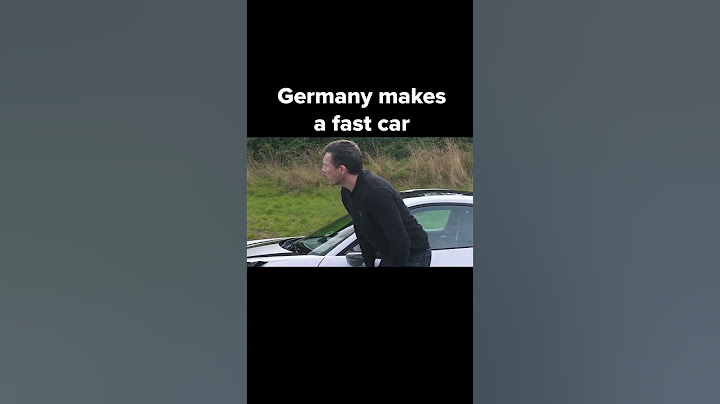 German super cars vs American super cars...
