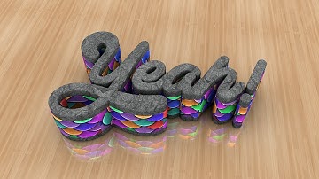 3D text for intro - Number 2 - Cinema 4D Tutorial