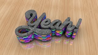 3D text for intro - Number 2 - Cinema 4D Tutorial