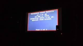 IPAWS test of emergency alert system