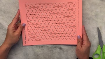 Isometric Graph Paper for English Paper Piecing | Links in Show Notes