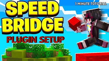 Best SPEED BRIDGE plugin for your Minecraft Server (Speed Bridge Tutorial)