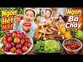 Quá xá đã mận đầu mùa chấm muối ớt ăn tại cây & sườn bò mắm ruốc sa tế cay tê ngon xuất sắc