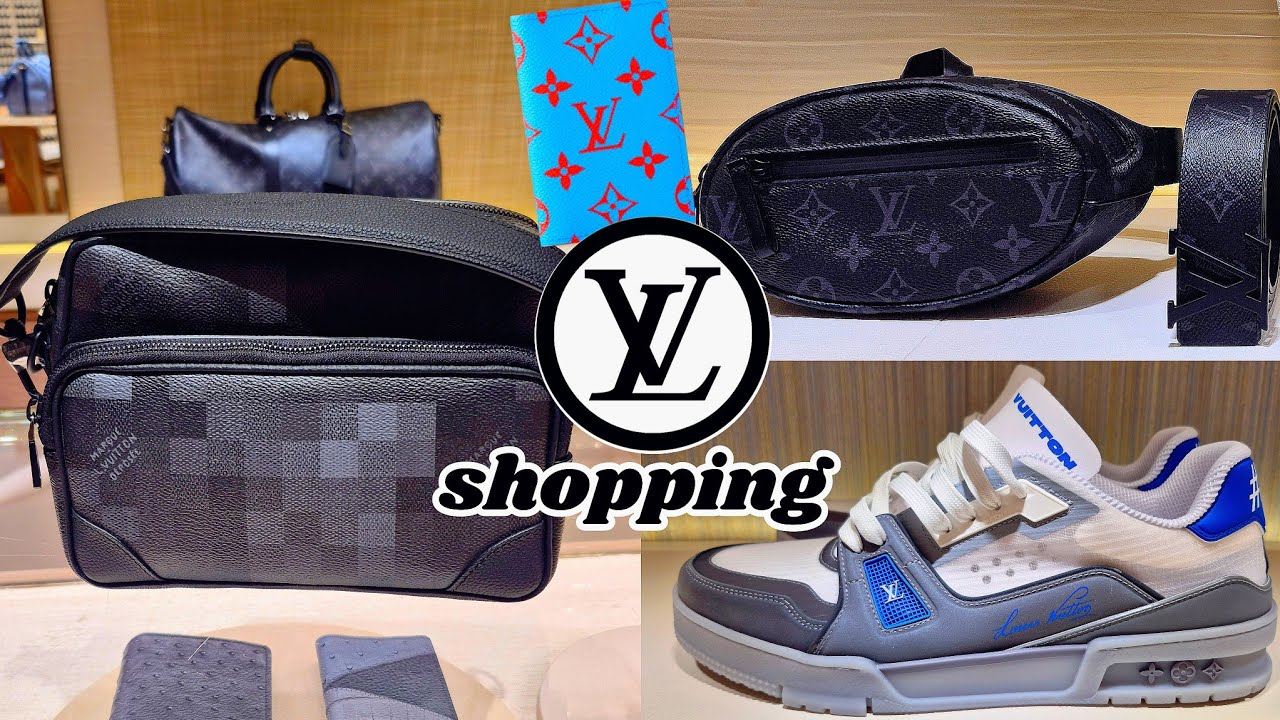 what's NEW at men's LV? 👟 LV NIL MESSENGER 👟 LV CATCH BUMBAG 👟LV POCKET ORGANIZER👟LV TRAINER SNEAKER