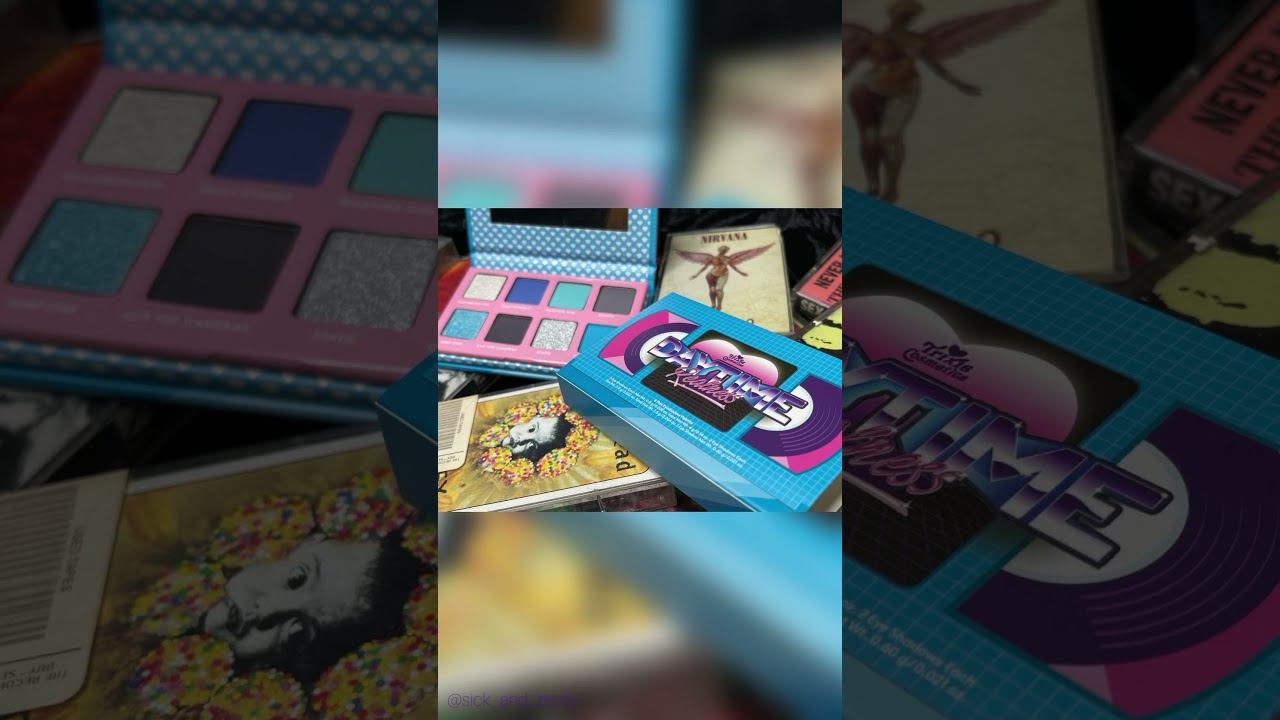 Trixie Cosmetics Daytime Realness Eyeshadow Palette 💙 ~ Blue Monochromatic Swatches 