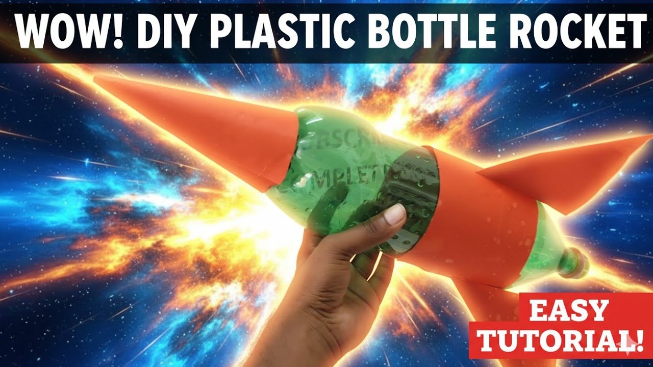 How to make a Plastic Water Bottle Rocket  || Diy plastic bottle rocket || Making bottle rocket