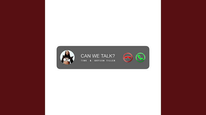 Can We Talk?