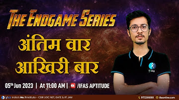 CSIR NET General Aptitude for Chemical Science | Exam Mapping Series 2023 | IFAS