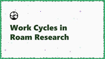 Work Cycles by Ultraworking in Roam Research