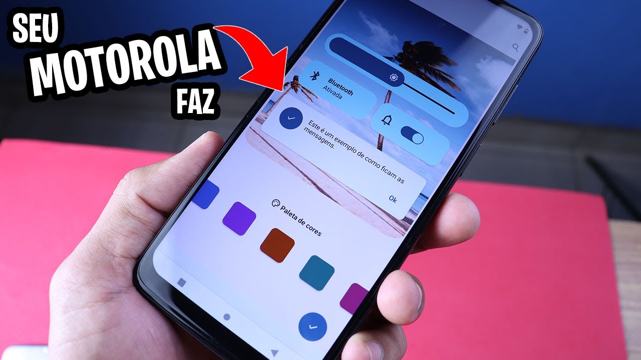 Como MUDAR a COR do SISTEMA do seu MOTOROLA - YouTube