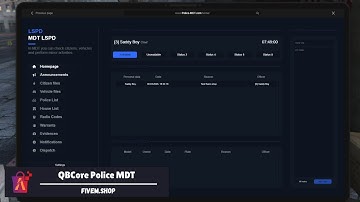 FiveM Police MDT | FiveM Police MDT Script #fivem #script #qbcore #mdt