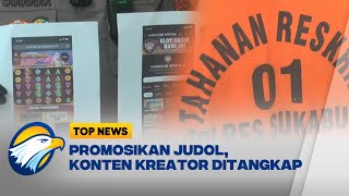 Satreskrim Polres Sukabumi Tangkap Konten Kreator Promosi Judol