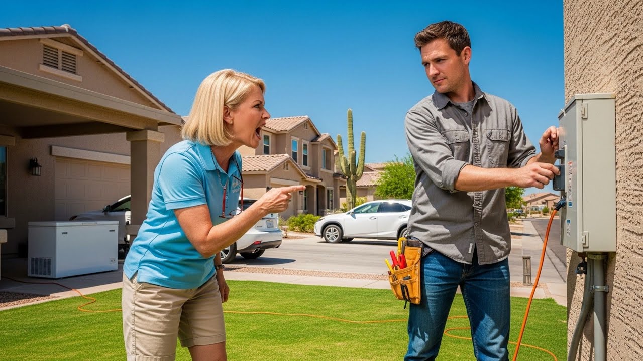 HOA Karen Stole My Extension Cord, Lost Power To Her Freezer When I Cut The Breaker