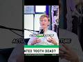 "@DTHshowon YouTube" root canal treatment tooth dead? #podcast #dthshow #teethdecay #rootcanal