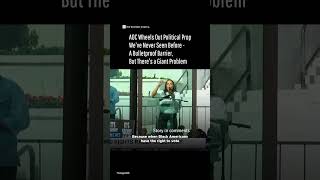AOC Wheels Out Political Prop We've Never Seen Before - A Barrier, But There's a Giant Problem
