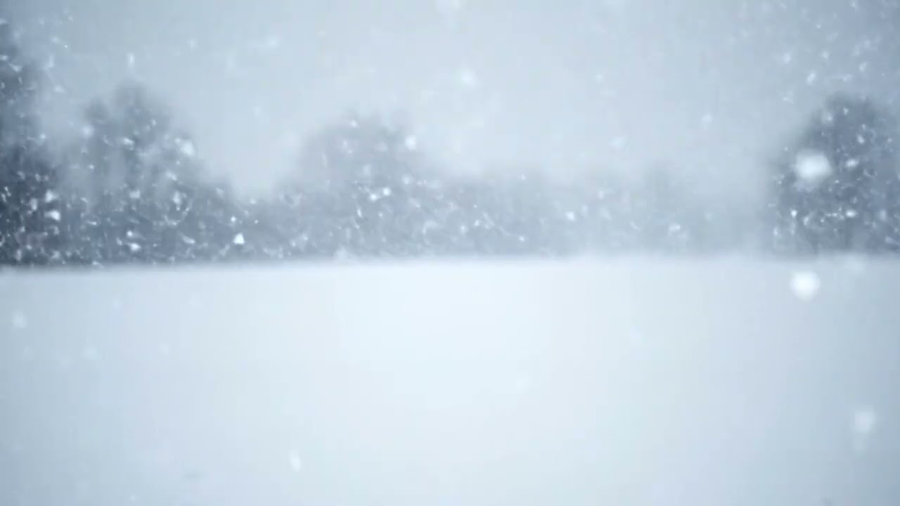 2 Hours Falling Snow ❄️ Ambient Music at 432 Hz for Deep Relaxation & Sleep (No Ads)